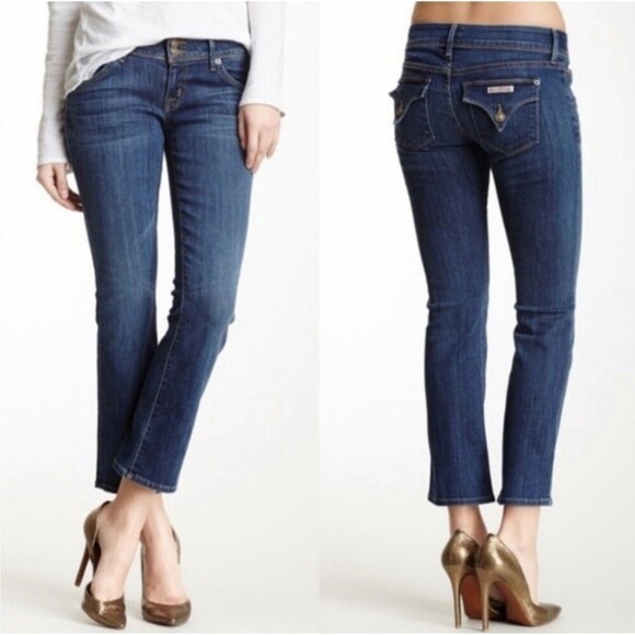 Hudson Jeans Women's Dark Blue Cropped Denim - Picture 1 of 12
